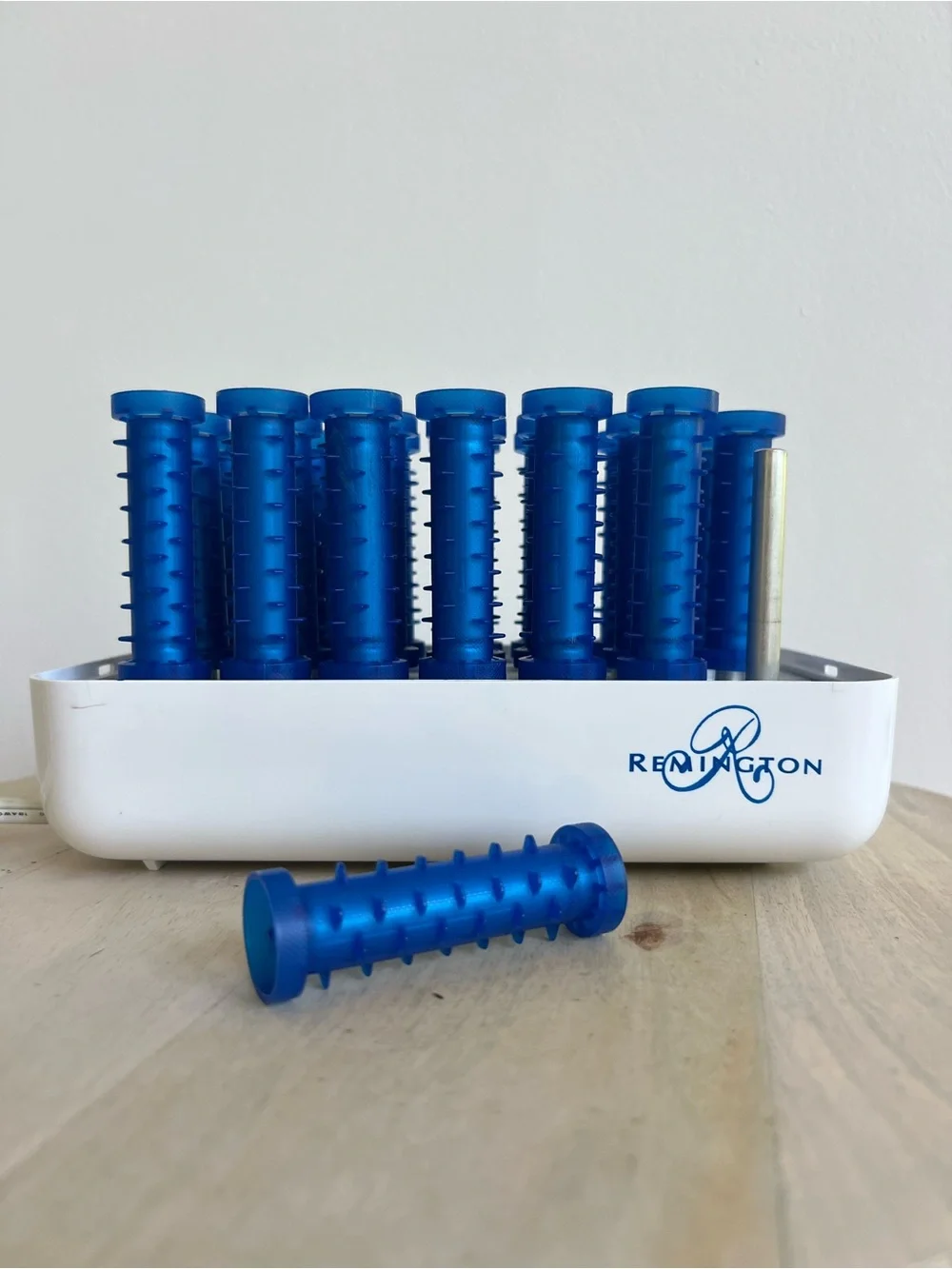 Remington Tight Curls H-21SP Hot Rollers 21 Blue Wax Core Discontinued NO CLIPS